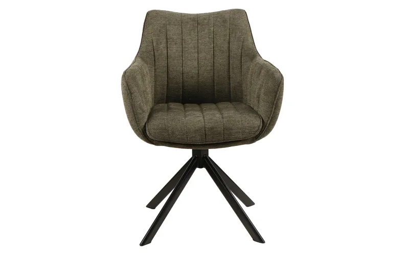 Обеденный стул поворотный SIGNAL AZALIA BREGO 77 - оливковый фото №1