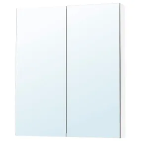 IKEA LETTAN ЛЕТТАН, дзеркальна шафа з дверцятами, дзеркальний ефект / дзеркальне скло, 80x15x95 см 805.349.23 фото