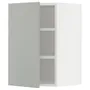 IKEA METOD МЕТОД, навесной шкаф с полками, белый / светло-серый, 40x60 см 695.381.64 фото