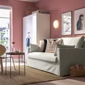 IKEA HYLTARP ХЮЛЬТАРП, 2-місний диван-ліжко, Гранулят натуральний 294.896.03 фото thumb №3