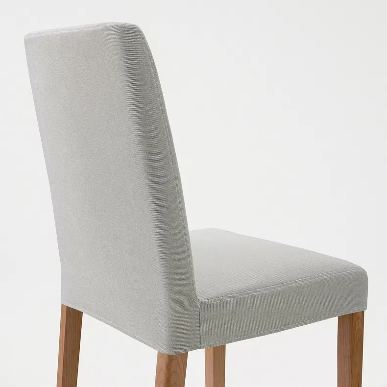 IKEA BERGMUND БЕРГМУНД, стул, имит. дуб / орста светло-серый 993.877.38 фото №4