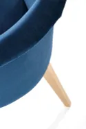 Кухонний стілець HALMAR TOLEDO 2 дуб медовий/темно-синій фото thumb №8