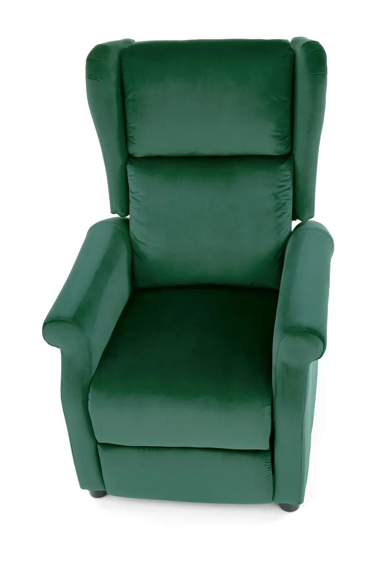 Кресло реклайнер HALMAR AGUSTIN 2 темно-зеленый фото №7