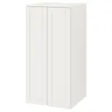 IKEA SMÅSTAD СМОСТАД / PLATSA ПЛАТСА, гардероб, білий з каркасом / 3 полиці, 60x57x123 см 594.833.55 фото thumb №1