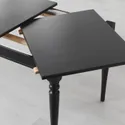 IKEA INGATORP ІНГАТОРП / DANDERYD ДАНДЕРЮД, стіл+4 стільці, чорний чорний / сірий сірий, 155 / 215 см 794.839.67 фото thumb №3