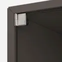 IKEA EKET ЭКЕТ, навесной шкаф со стеклянной дверью, тёмно-серый, 35x35x35 см 693.363.59 фото thumb №4