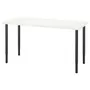 IKEA LAGKAPTEN ЛАГКАПТЕН / OLOV ОЛОВ, письменный стол, белый / черный, 140x60 см 394.171.68 фото