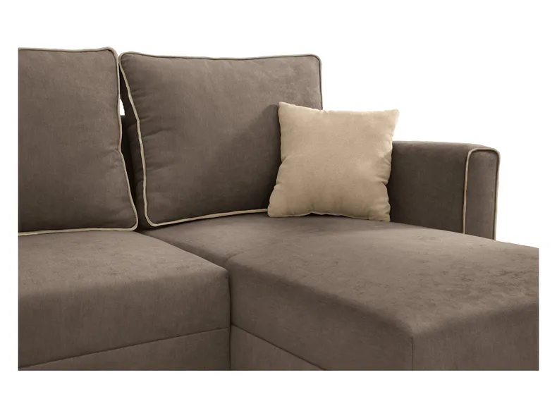 BRW Универсальный угловой диван Marti со спальным местом и 2 корзинами для хранения велюр тауп, Наслаждайтесь новыми 37 NA-MARTI-LX_3DL.URCBK_G2_BBC19C фото №6