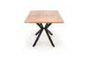 Обідній стіл розкладний HALMAR LEGARTO 160-200x90 см, стільниця - натуральний дуб, ніжка - чорна фото thumb №12