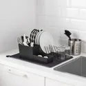 IKEA NYSKÖLJD НЮШЕЛЬЙД, килимок для сушіння посуду, темно-сірий, 44x36 см 004.510.59 фото thumb №3