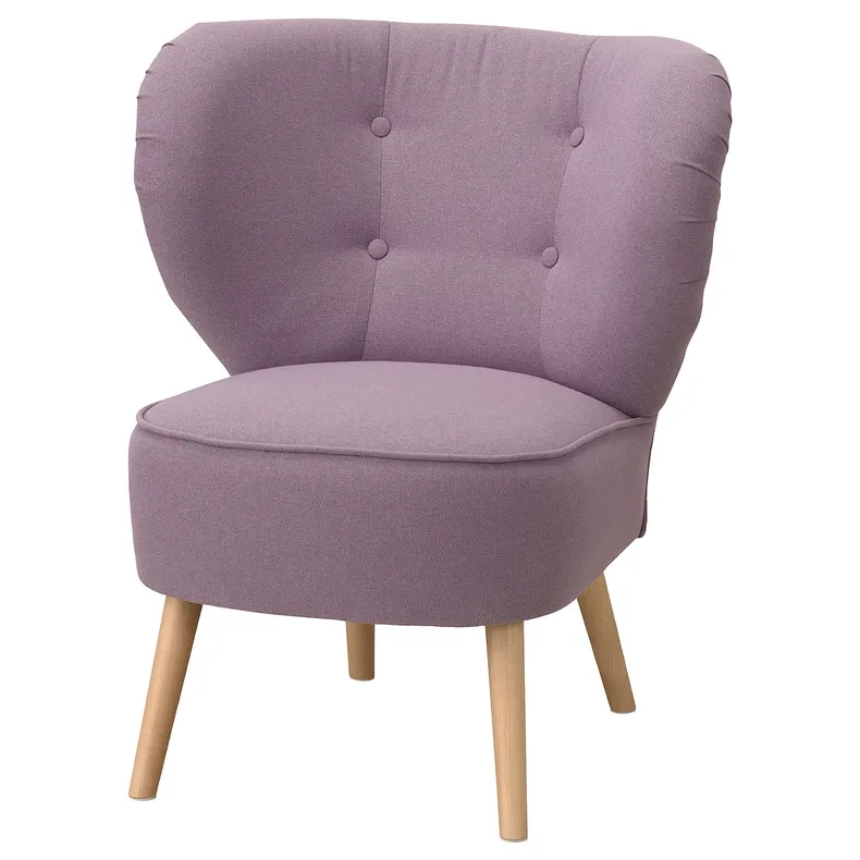 IKEA GUBBO ГУББУ, крісло, бузковий 505.212.05 фото №1