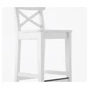 IKEA INGOLF ІНГОЛЬФ, барний стілець зі спинкою, білий, 63 см 101.226.47 фото thumb №6