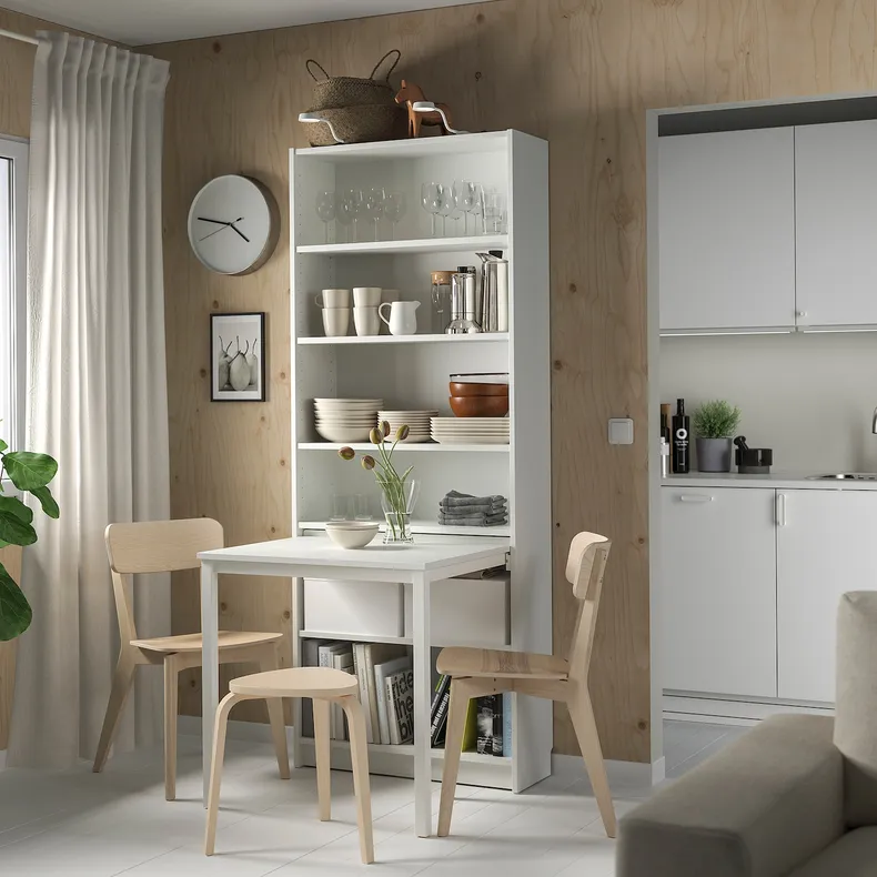 IKEA BILLY БИЛЛИ, стеллаж с письменным столом, белый, 80x202 см 295.639.33 фото №2