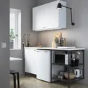 IKEA ENHET ЕНХЕТ, кухня, антрацит / білий, 183x63.5x222 см 193.374.60 фото thumb №2