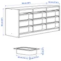 IKEA TROFAST ТРУФАСТ, комбинацияация для хранения и контейнеры, белый, 99x44x56 см фото thumb №4