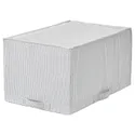 IKEA STUK СТУК, коробка для зберігання, білий/сірий, 34x51x28 см 403.096.86 фото thumb №1