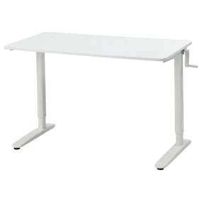 IKEA RELATERA РЕЛАТЕРА, стіл регульований, білий, 117x60 см 995.528.65 фото