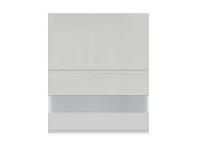 BRW Верхний шкаф для кухни Sole 60 см с откидным дисплеем светло-серый глянец, альпийский белый/светло-серый глянец FH_G2O_60/72_OV/O-BAL/XRAL7047 фото