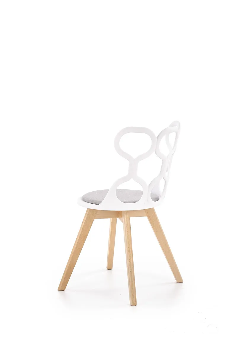 Кухонный стул HALMAR K308 белый/серый фото №3