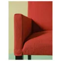 IKEA MÅRENÄS МОРЕНЭС, стул с подлокотником, черный / рыжевато-коричневый 595.143.90 фото thumb №2