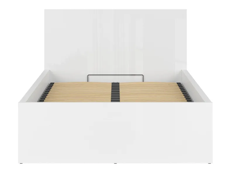 BRW Комплект ліжко 160 Tetrix білий глянець та матрац Merida, білий глянець LOZ/160/B+MERIDA-BIP фото №2