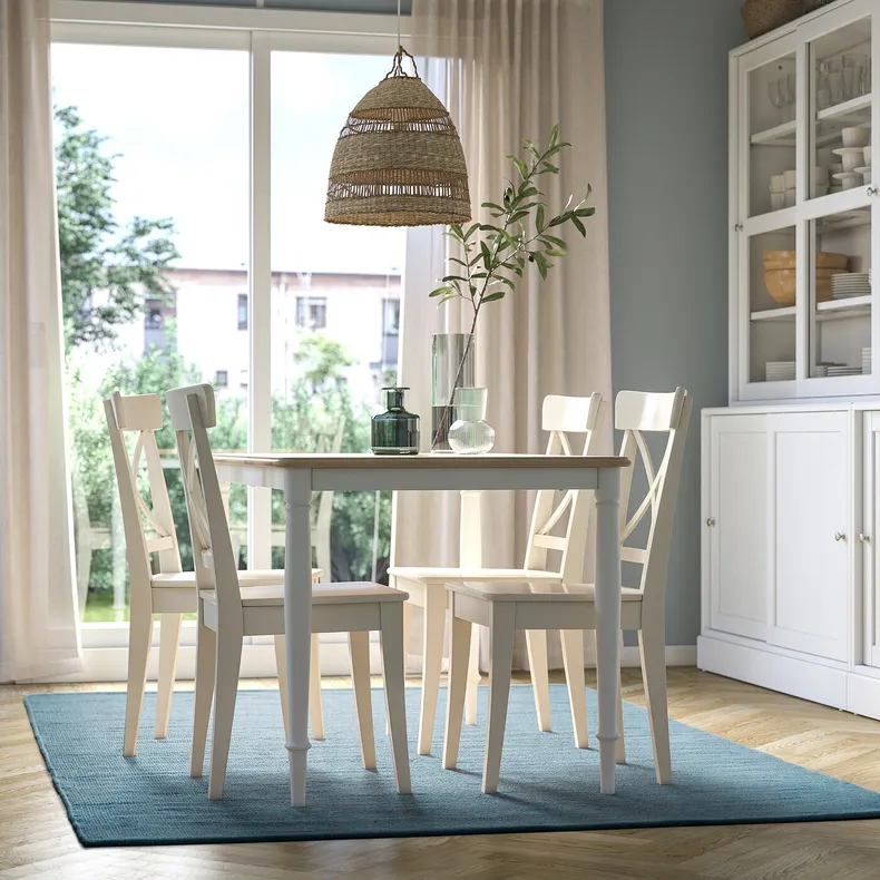 IKEA TIDTABELL ТІДТАБЕЛЛ, килим, пласке плетіння, сіро-блакитний, 170x240 см 405.618.62 фото №3