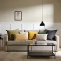 IKEA SANELA САНЕЛА, чехол на подушку, светло-оливковый, 65x65 см 304.565.31 фото thumb №7