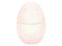 BRW Декоративна скляна ємність у формі Яйця, скло / рожевий 092549 фото