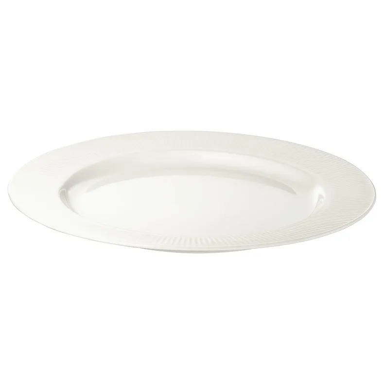 IKEA OFANTLIGT ОФАНТЛИГТ, тарелка десертная, белый, 22 см 003.190.17 фото №1