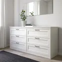IKEA SONGESAND СОНГЕСАНД, комплект мебели д / спальни, 4 предм., белый, 160x200 см 194.833.95 фото thumb №6