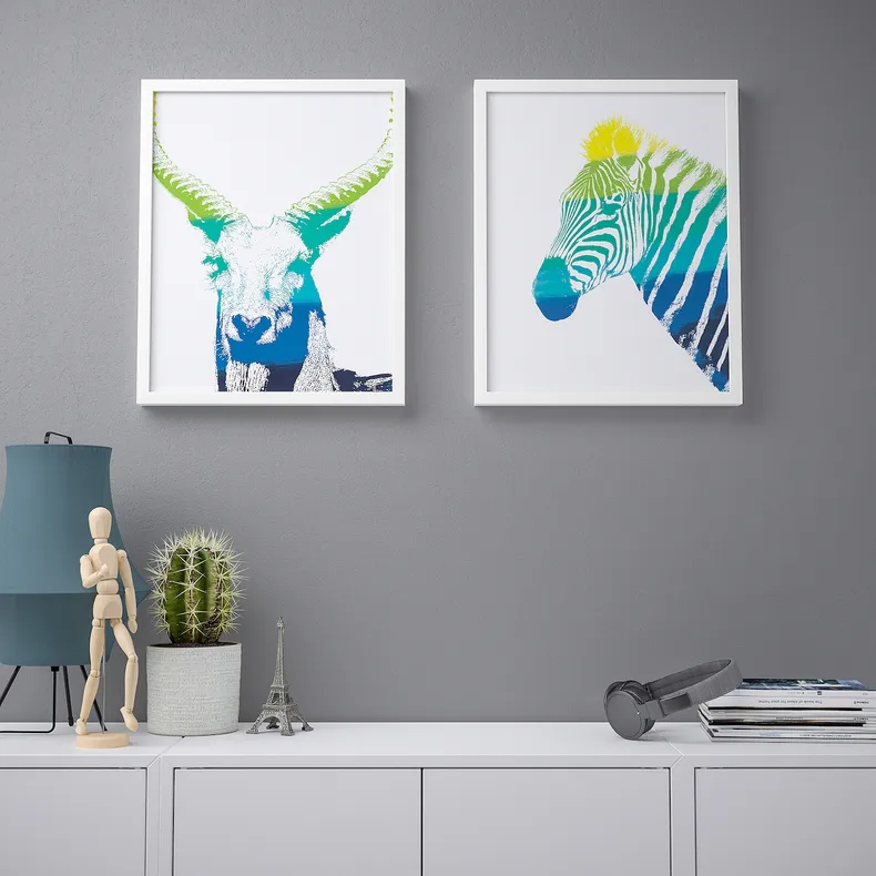 IKEA BILD БІЛЬД, постер, Тварини на спектрі, 40x50 см 304.469.24 фото №3