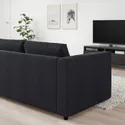 IKEA VIMLE ВИМЛЕ, 4-местный угловой диван, Саксемара черно-синяя 593.995.16 фото thumb №3
