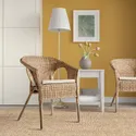 IKEA AGEN АГЕН, крісло з подушкою, ротанг / НОРНА натуральний 193.907.73 фото thumb №3
