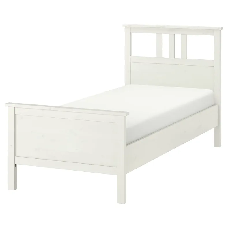 IKEA HEMNES ХЕМНЭС, каркас кровати, белая морилка, 90x200 см 302.495.46 фото №1