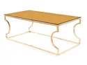 Журнальний стіл SIGNAL KENZO C, бурштин / золото, 40x120 см фото thumb №6