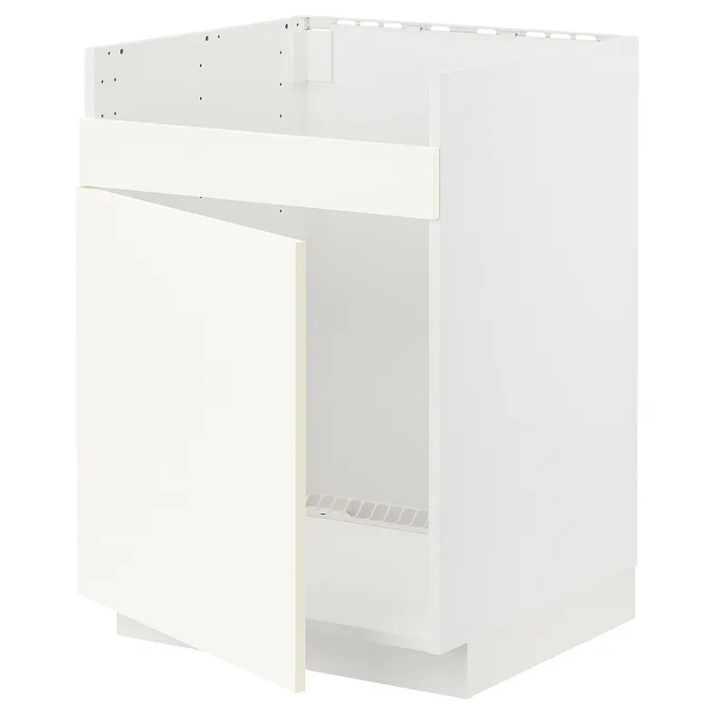 IKEA METOD МЕТОД, напольный шкаф для мойки ХАВСЕН, белый / Вальстена белый, 60x60 см 795.071.38 фото №1
