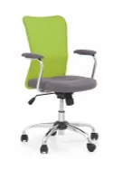 Крісло комп'ютерне офісне обертове HALMAR ANDY зелений / сірий фото thumb №1