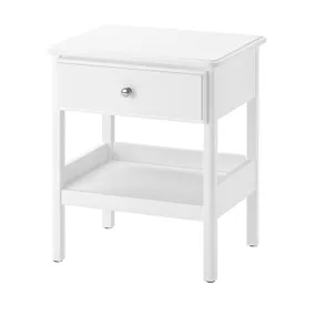IKEA TYSSEDAL ТІССЕДАЛЬ, приліжковий столик, білий, 51x40 см 702.999.59 фото