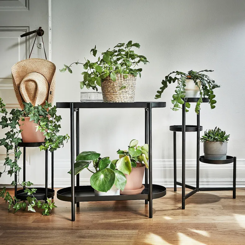 IKEA OLIVBLAD ОЛІВБЛАД, підставка для рослин, для приміщення/вулиці чорний, 35 см 104.866.52 фото №3