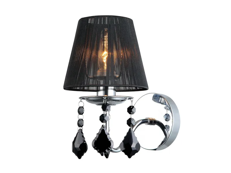 BRW Настенный светильник Cornelia из стали черного и серебряного цвета 074617 фото №1