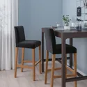 IKEA BERGMUND БЕРГМУНД, стул барный, имит. дуб / Джупарп темно-серый, 75 см 893.997.89 фото thumb №2