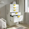 IKEA SMÅSTAD СМОСТАД / PLATSA ПЛАТСА, комод с 6 ящиками, 60x57x123 см 695.453.29 фото thumb №3