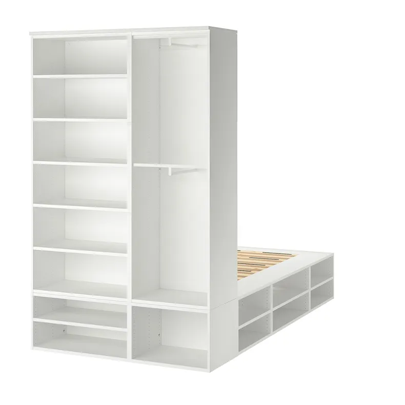 IKEA PLATSA ПЛАТСА, каркас кровати с ящиками, белый, 140x244x223 см 393.365.39 фото №4