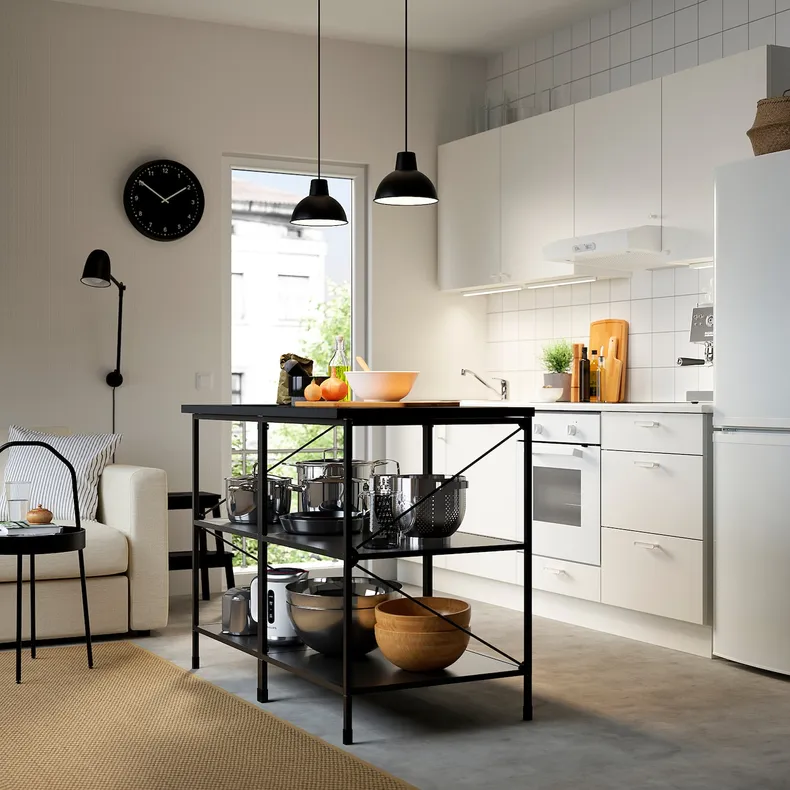 IKEA ENHET ЭНХЕТ, кухня, белый, 243x63.5x222 см 893.378.76 фото №2