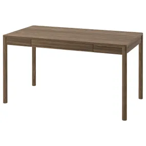 IKEA TONSTAD ТОНСТАД, письмовий стіл, шпон з мореного дуба коричневого кольору, 140x75 см 205.382.12 фото