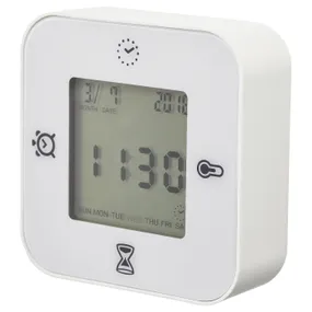 IKEA KLOCKIS КЛОККІС, годинник / термометр / будильник / таймер, білий 802.770.04 фото