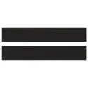 IKEA LERHYTTAN ЛЕРХЮТТАН, фронтальная панель ящика, чёрный цвет, 60x10 см 303.560.70 фото thumb №1