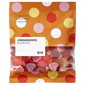 IKEA LÖRDAGSGODIS, ассорти желейных конфет, 450 г 404.974.37 фото