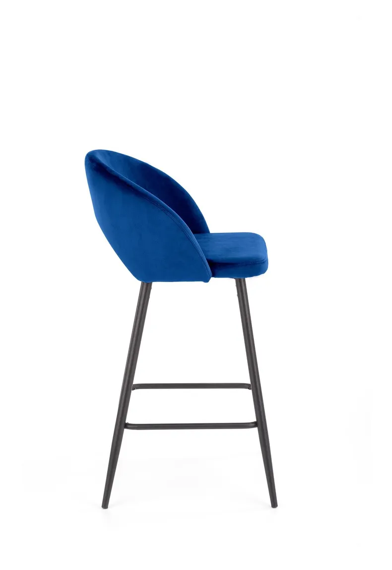 Барный стул HALMAR H96 хокер темно-синий фото №3
