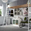 IKEA TROFAST ТРУФАСТ, комбінація для зберіган +контейнери, білий/світлий зелено-сірий, 34x44x56 см 694.804.60 фото thumb №3